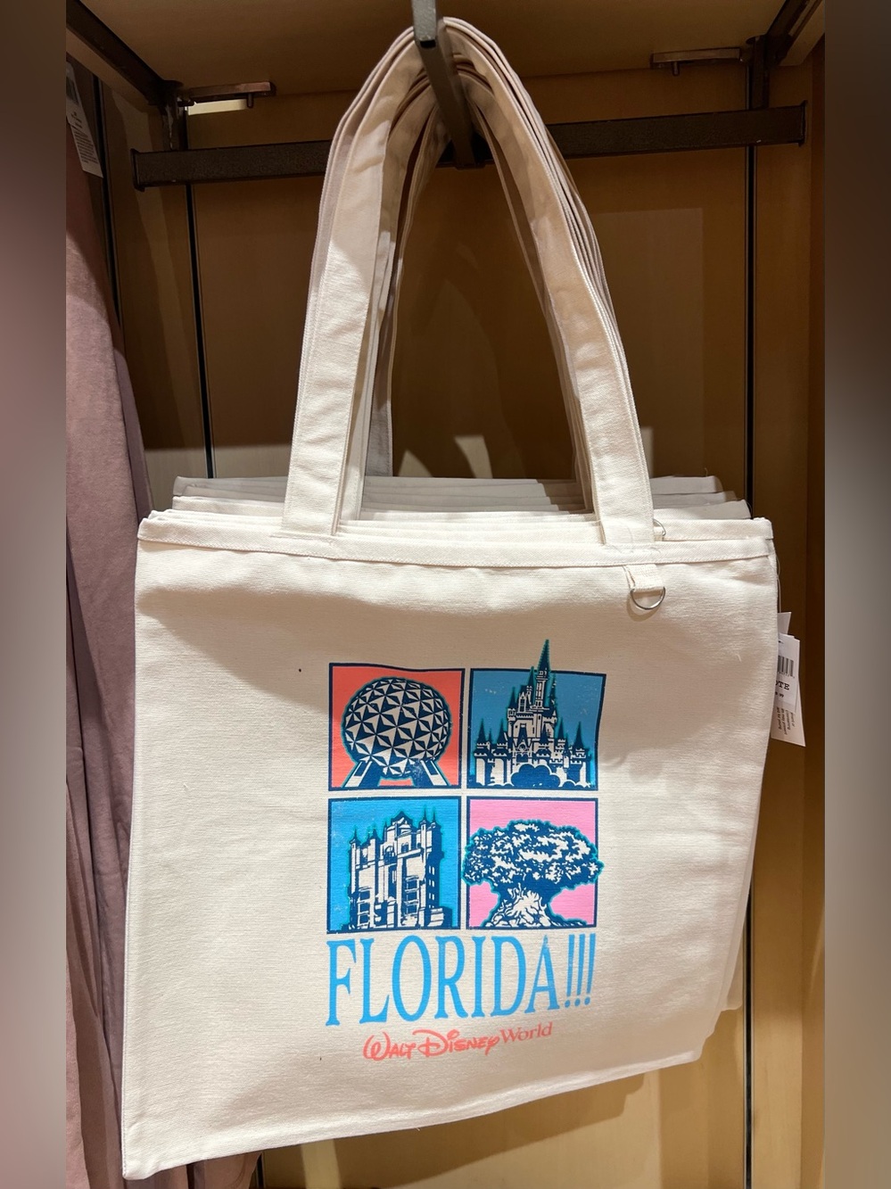 2026 Disney Parks WDW Icons Eras Swift Style Florida!!! Four Parks Canvas Tote